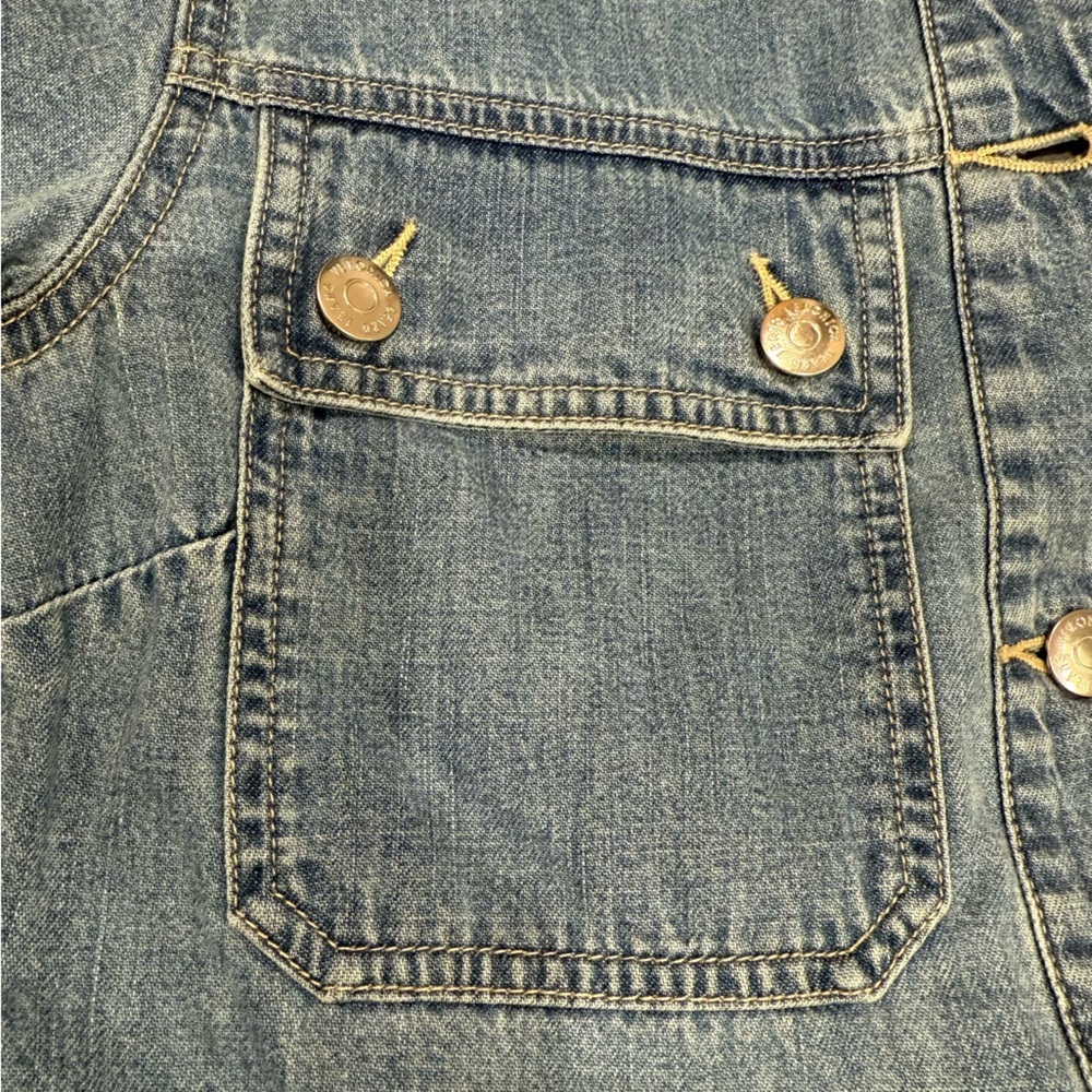 Veronica Beard Warren Denim Minidress shift Blue Size 4 NWT $398 - Picture 10 of 12